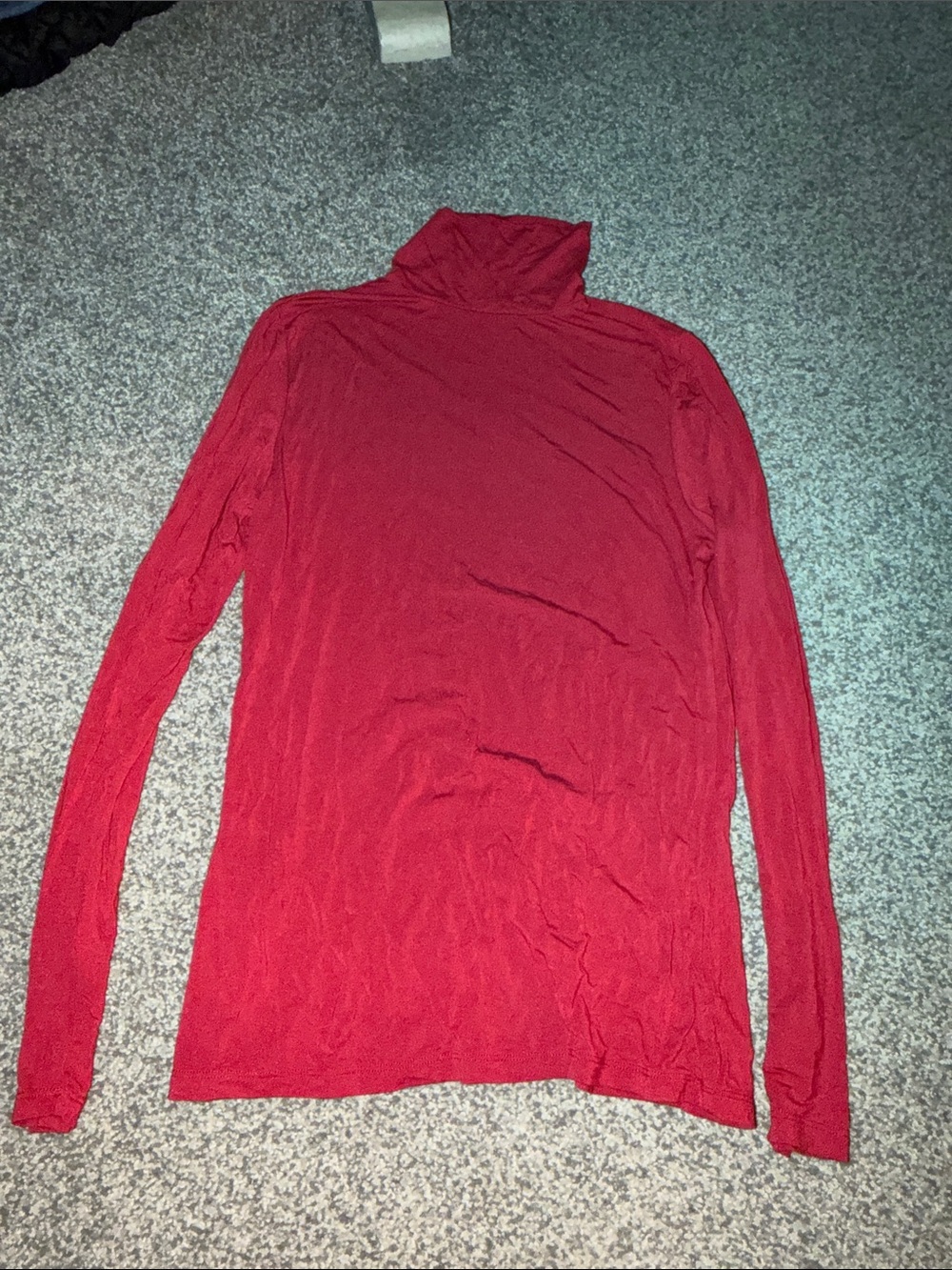 Cuddl Duds Red Turtleneck Long-Sleeve Top